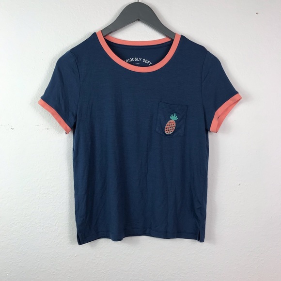 Aero Seriously Soft Pineapple Pocket Tee - Picture 4 of 5